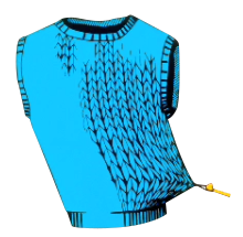 Sweater-tug illustration of how a fascial restriction pulls on other areas